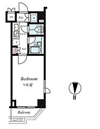 ルーブル東蒲田弐番館 3階1Kの間取り
