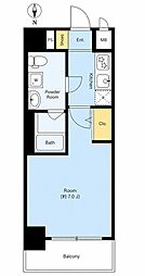 MAINSTAGE大森北 1Kの間取図画像