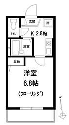 ラ・クロシェット本駒込 3階1Kの間取り