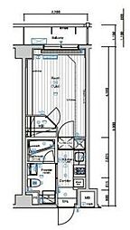 SYFORME下丸子AsylCourt 1Kの間取図画像