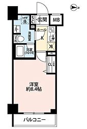 プレール・ドゥーク本所吾妻橋V 2階1Kの間取り