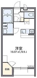 レオパレス南逆井 1Kの間取図画像