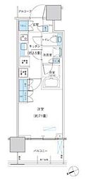 パークシティ柏の葉キャンパスザ・ゲートタワーウエスト 1Kの間取図画像
