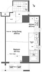 PRIMEURBAN板橋 1LDKの間取図画像