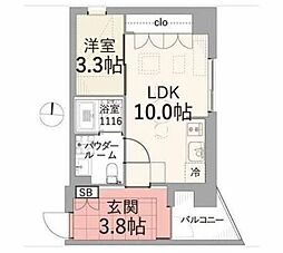 TAS上北沢レジデンス 1LDKの間取図画像