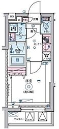 リヴシティ恵比寿 1Kの間取図画像