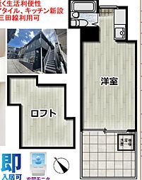 セドルハイム上池袋 1階ワンルームの間取り