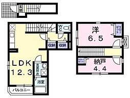 フェリチタ エテルナ アイエム 2階1LDKの間取り