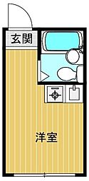 ライフピア上高田 ワンルームの間取図画像