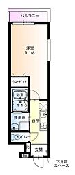 フジパレス鴫野東イースト 1Kの間取図画像