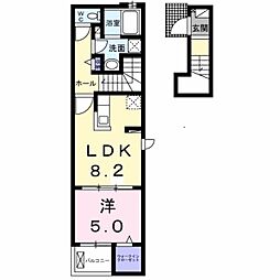 宮ノ丸トウロデン・2 1LDKの間取図画像