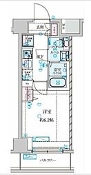 GENOVIA 南鳩ヶ谷 1Kの間取図画像