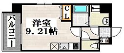 DavidLink東公園 ワンルームの間取図画像