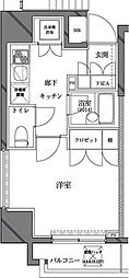 セジョリ西麻布 1Kの間取図画像