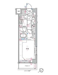 クレヴィスタ練馬桜台II 3階1Kの間取り