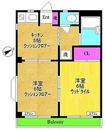 間取図画像 2K
