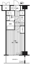 フォルマーレ新中野 704 7階1Kの間取り
