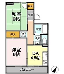 エクセル西船橋 2階3Kの間取り