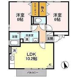 間取図画像 2LDK
