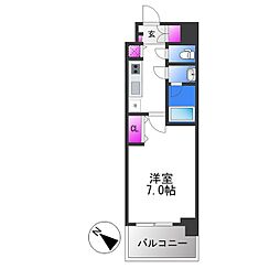 SOLTERRACEOSAKAEASTGATE 1Kの間取図画像