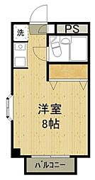 ル・ソレイユ・狛江 ワンルームの間取図画像