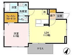 間取図画像 1LDK