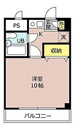 千葉都市モノレール 動物公園駅 徒歩35分の賃貸マンション 1階1Kの間取り