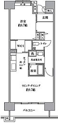 T'sgarden清瀬 1LDKの間取図画像