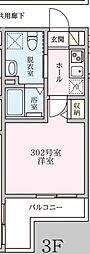 Colina保土ヶ谷 1Kの間取図画像