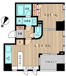 メゾンド日本橋三越前 9階1LDKの間取り