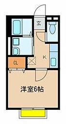 グランドール 1Kの間取図画像