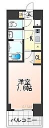 Osaka Metro中央線 朝潮橋駅 徒歩3分の賃貸マンション 5階1Kの間取り