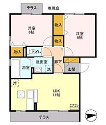 間取図画像 2LDK