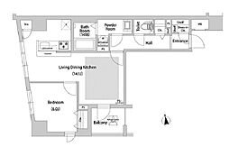 ブレス西巣鴨 5階1LDKの間取り