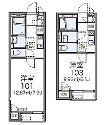 レオネクストトレゾールKS 1Kの間取図画像