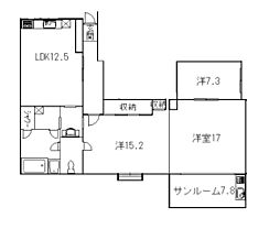 伽羅 2階3LDKの間取り