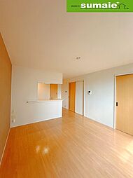 南海加太線 東松江駅 徒歩10分の賃貸アパート 2階2LDKのリビング/ダイニング