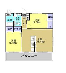 ボナール霧島 2LDKの間取図画像