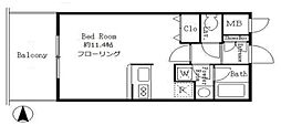 サンクレール高井戸 ワンルームの間取図画像