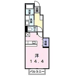 南海和歌山港線 和歌山港駅 徒歩29分の賃貸アパート 2階ワンルームの間取り