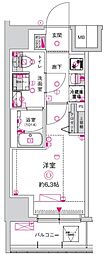 CREST TAPP川崎港町 1Kの間取図画像