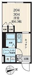ザ・レジデンス下北アネックス 1Kの間取図画像