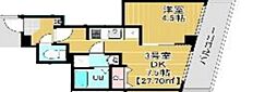 soare幕張2nd 1DKの間取図画像