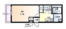 フジパレス蛍池北町 1Kの間取図画像
