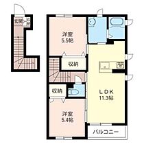 ブランショコラＡ 00201 ｜ 千葉県木更津市請西南２丁目18-11（賃貸アパート2LDK・2階・57.17㎡） その2