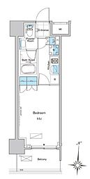 ルフォンプログレ清澄白河プレミア 1Kの間取図画像
