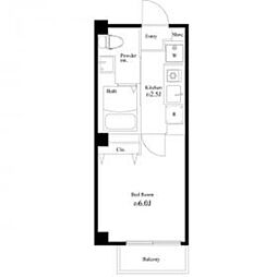 Maison de Roms武蔵小山 1階1Kの間取り