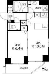 麻布十番レジデンス 1LDKの間取図画像