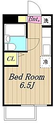 ロイヤルハイツ ワンルームの間取図画像