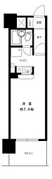 ライオンズプラザ淵野辺 3階ワンルームの間取り